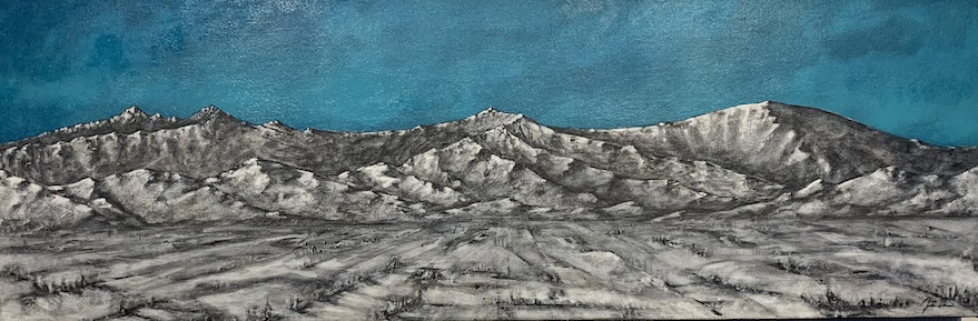 Leon Lithgow | Four Peaks BlueII  McAtamney Gallery and Design Store | Geraldine NZ